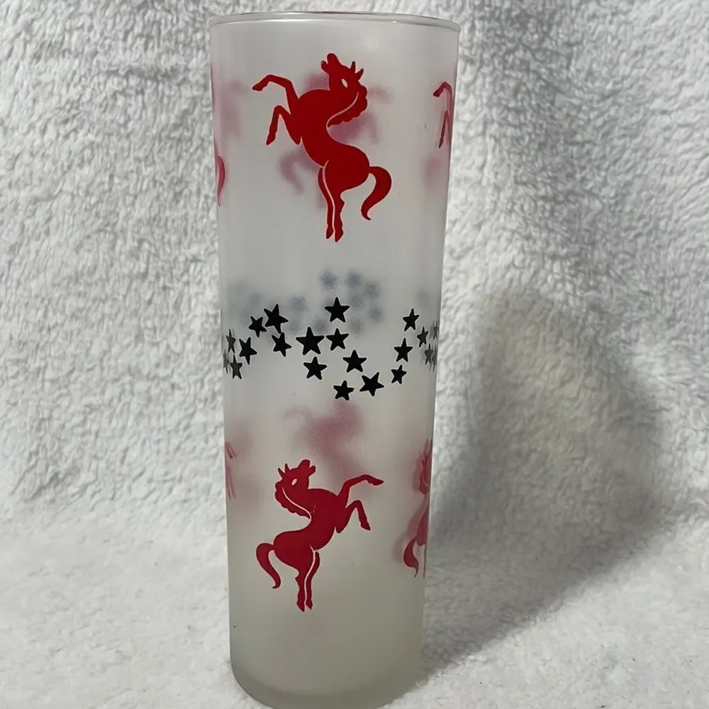 Tall drinking glass